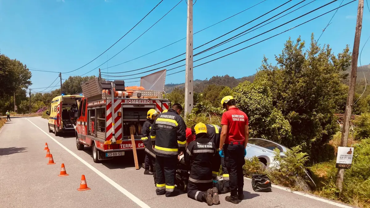 O despiste aconteceu na Estrada Nacional 205-3