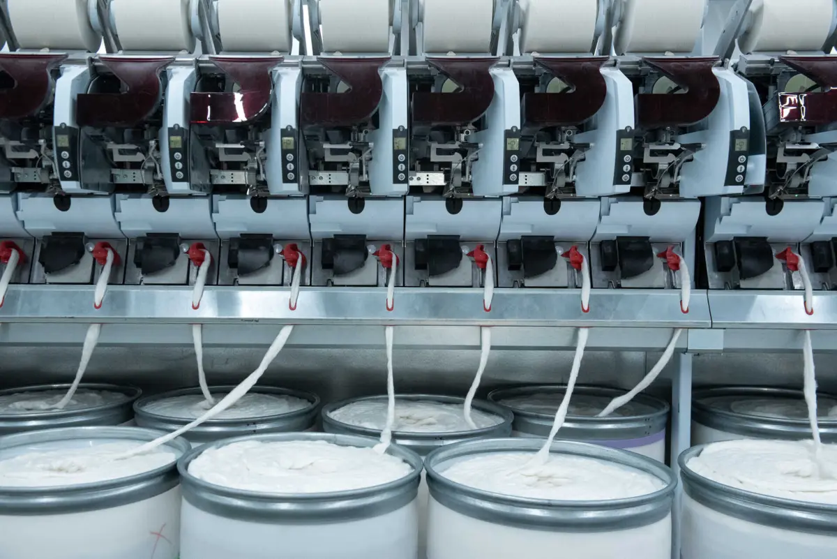 Fiação obtida através da reciclagem do desperdício têxtil