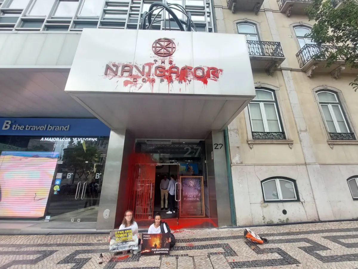 Imagem de contexto do artigo Climáximo ataca instalações da Navigator e culpa indústria da celulose pelos incêndios