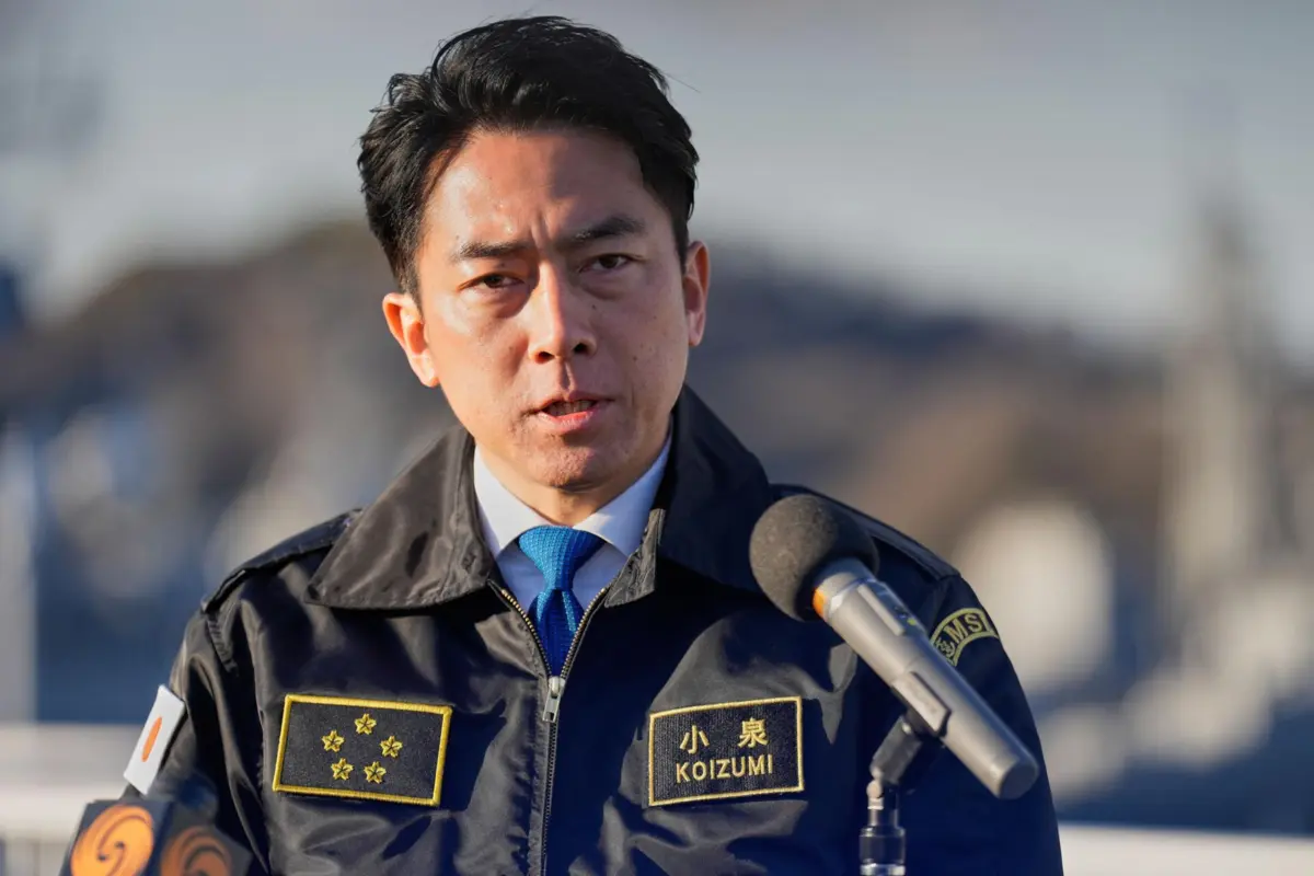 Ministro da Defesa japonês, Shinjiro Koizumi