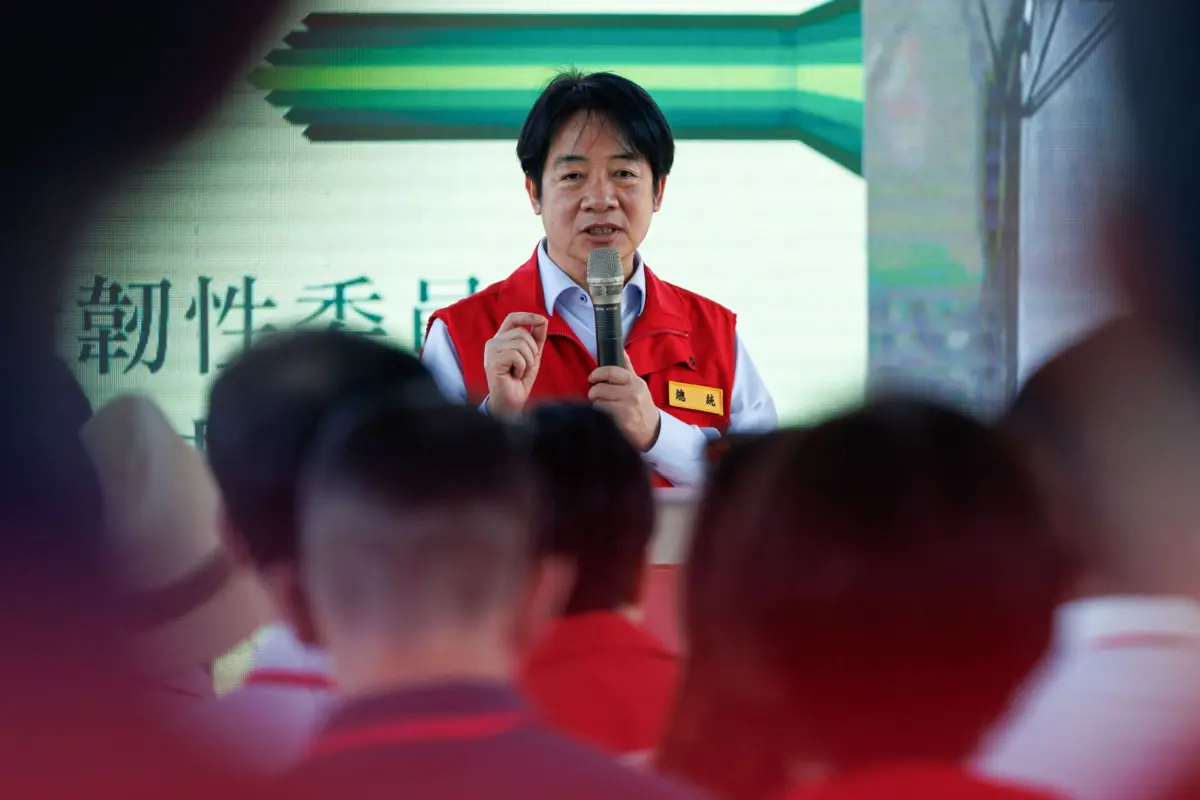 O presidente de Taiwan, Lai Ching-te