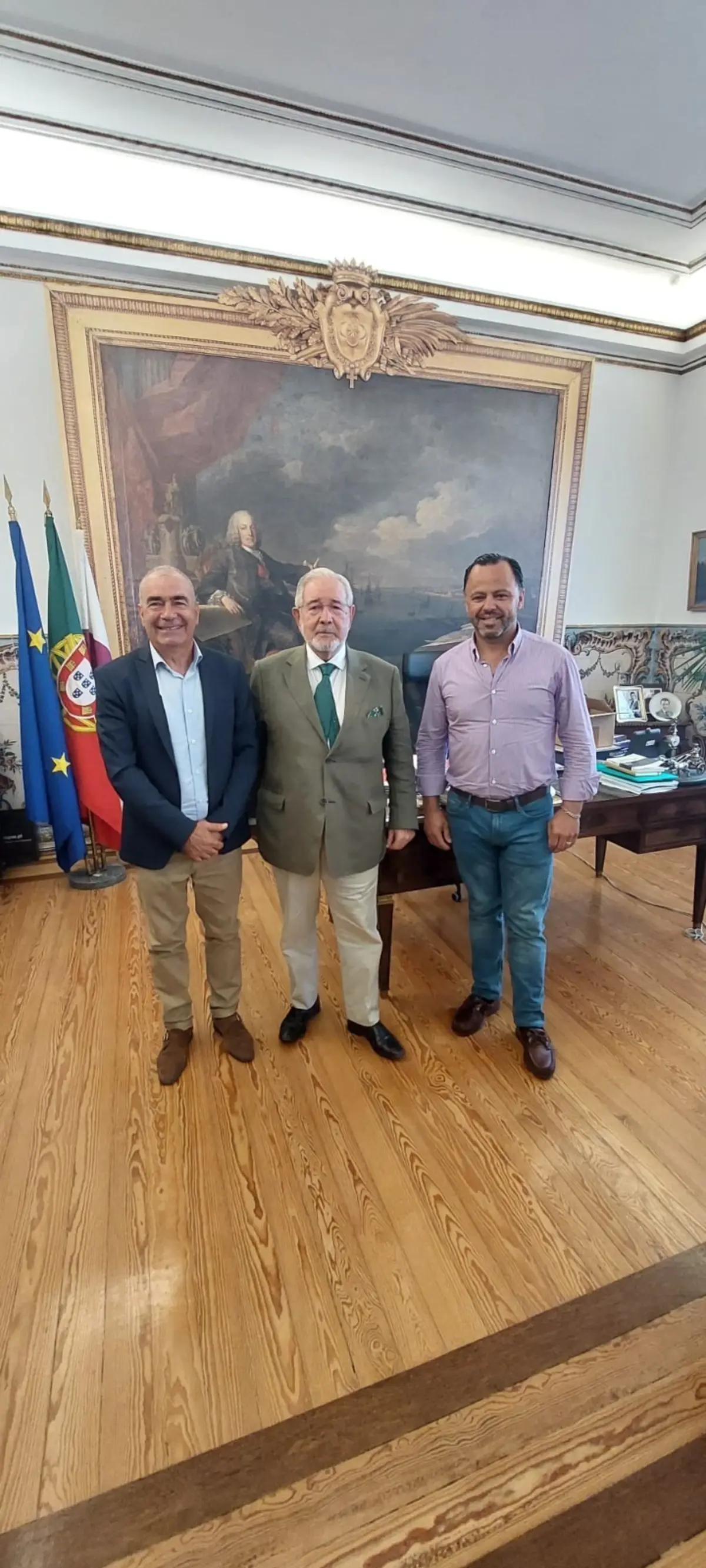 Domingos Castro, Isaltino Morais e Cândido Barbosa