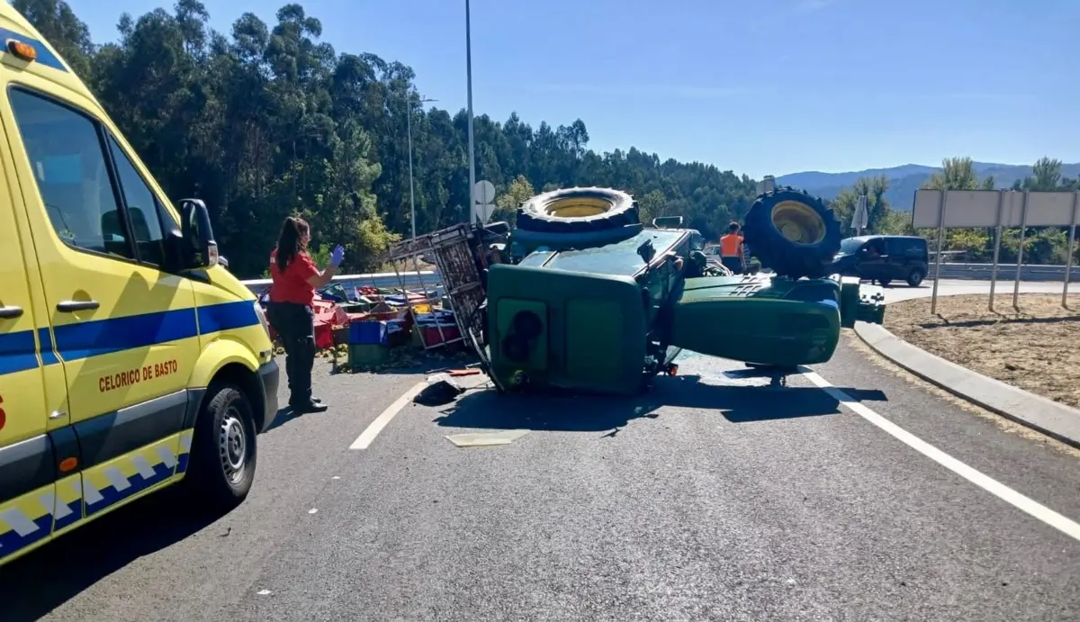 Capotamento de trator foi fatal para condutor