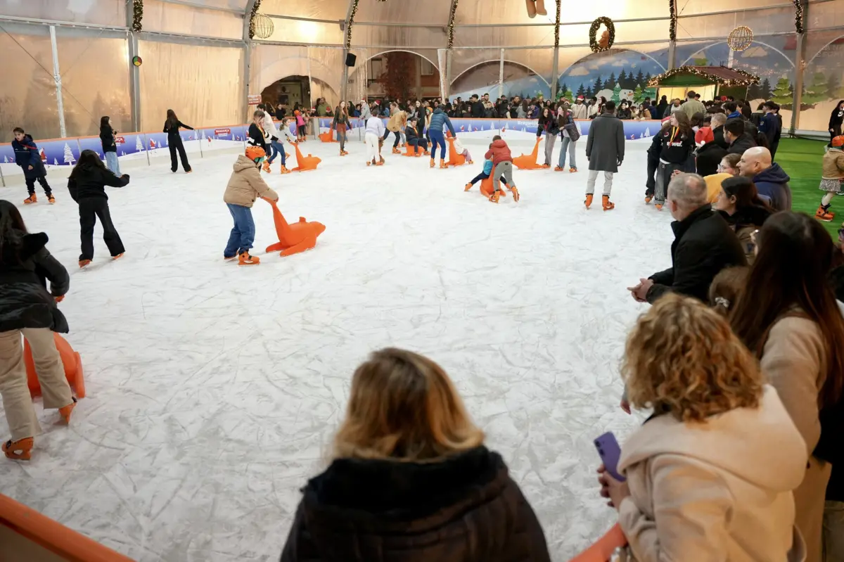 Uma das grandes atrações de "Bragança, Terra Natal e de Sonhos" é a pista de gelo natural