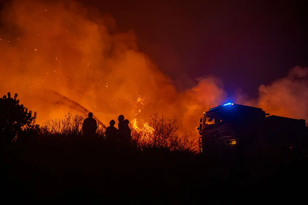 O suspeito terá ateado o fogo através do recurso a chama direta, em zona com bastante vegetação rasteira e seca
