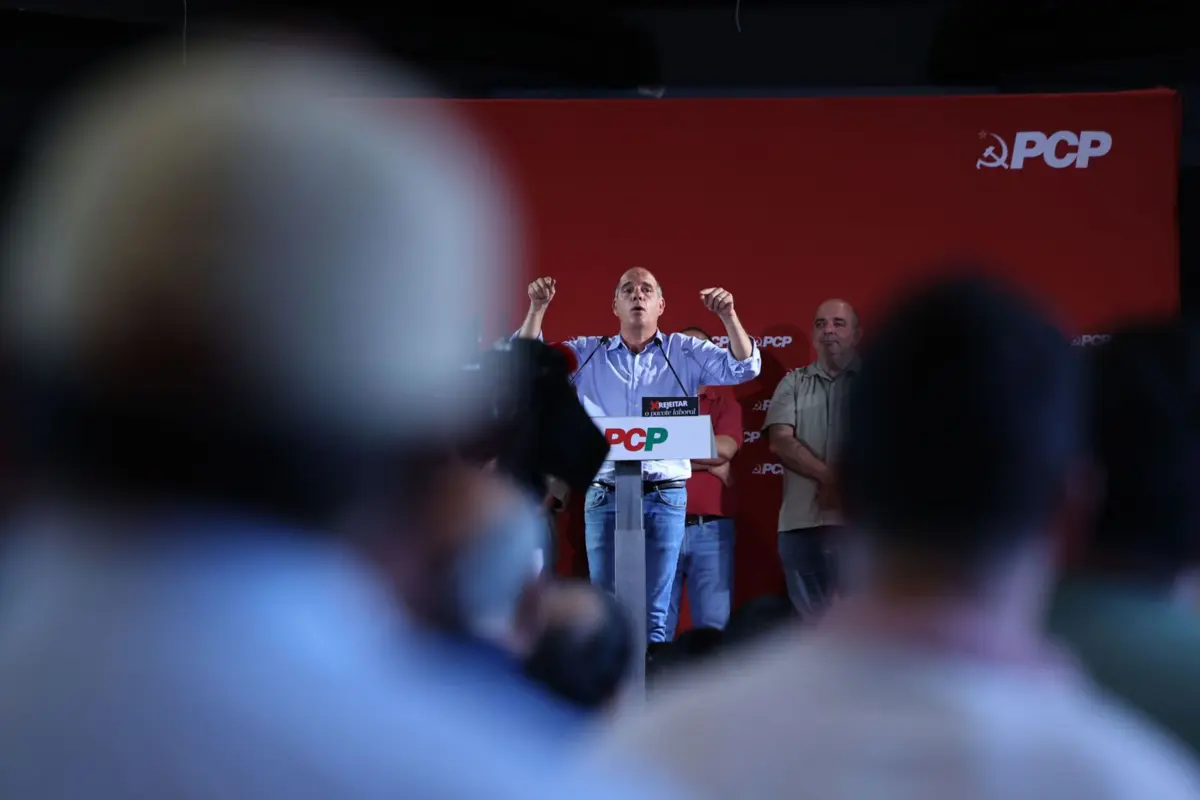 O secretário-geral do Partido Comunista Português (PCP), Paulo Raimundo