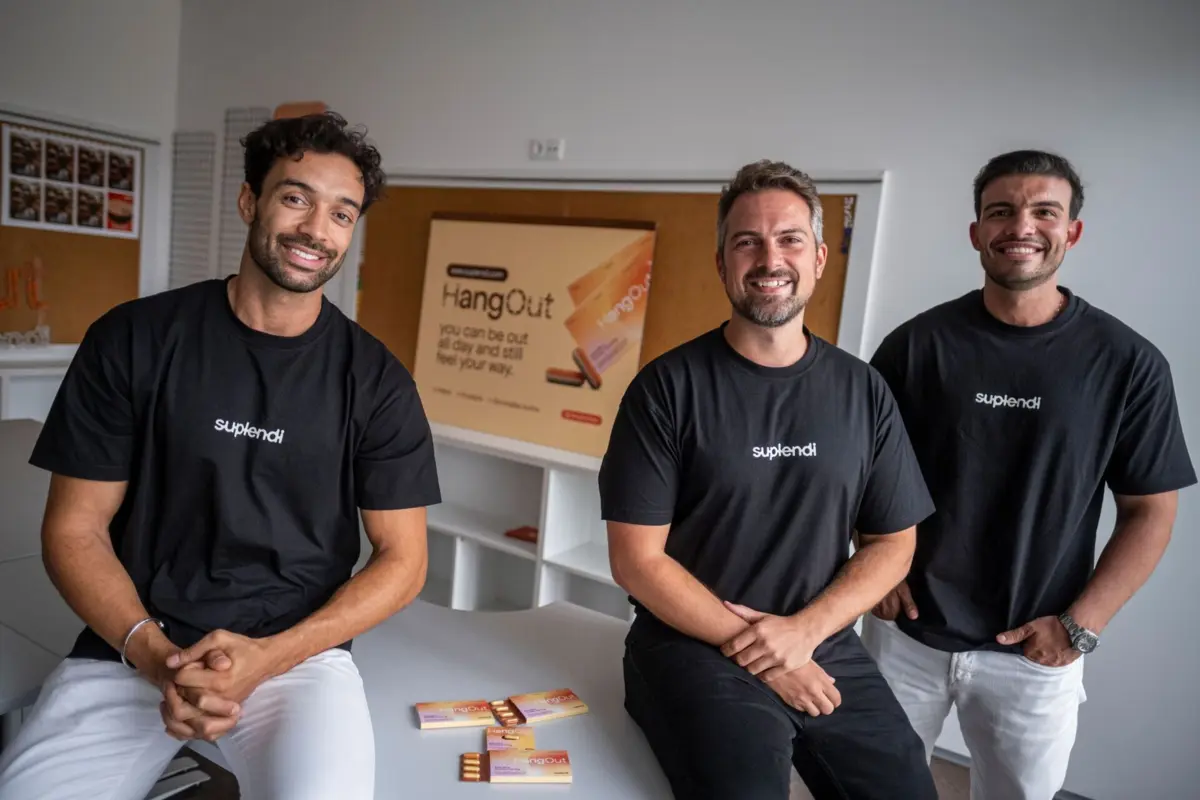 Carlos Oliveira, Nico Bandeira, Tiago Ferreira e Pedro Ferraz (ausente da foto) criaram a Suplendi