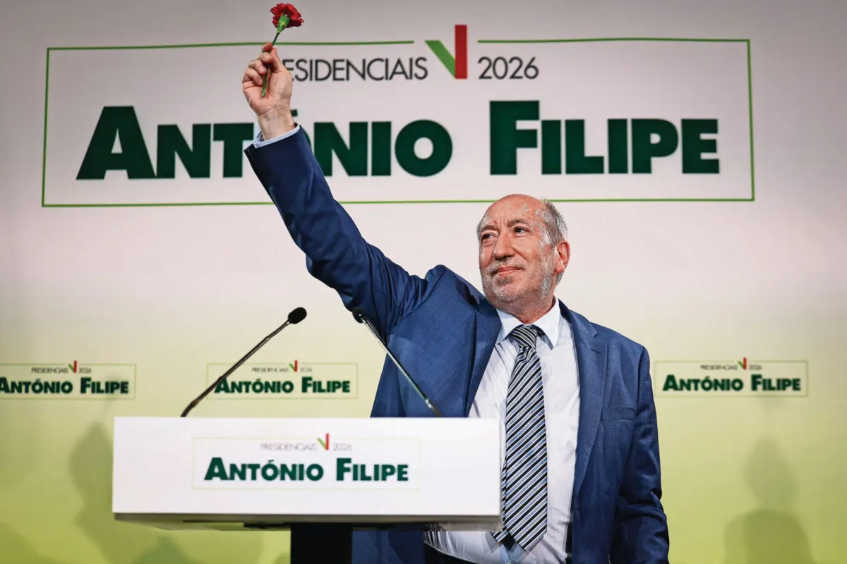 O candidato presidencial António Filipe