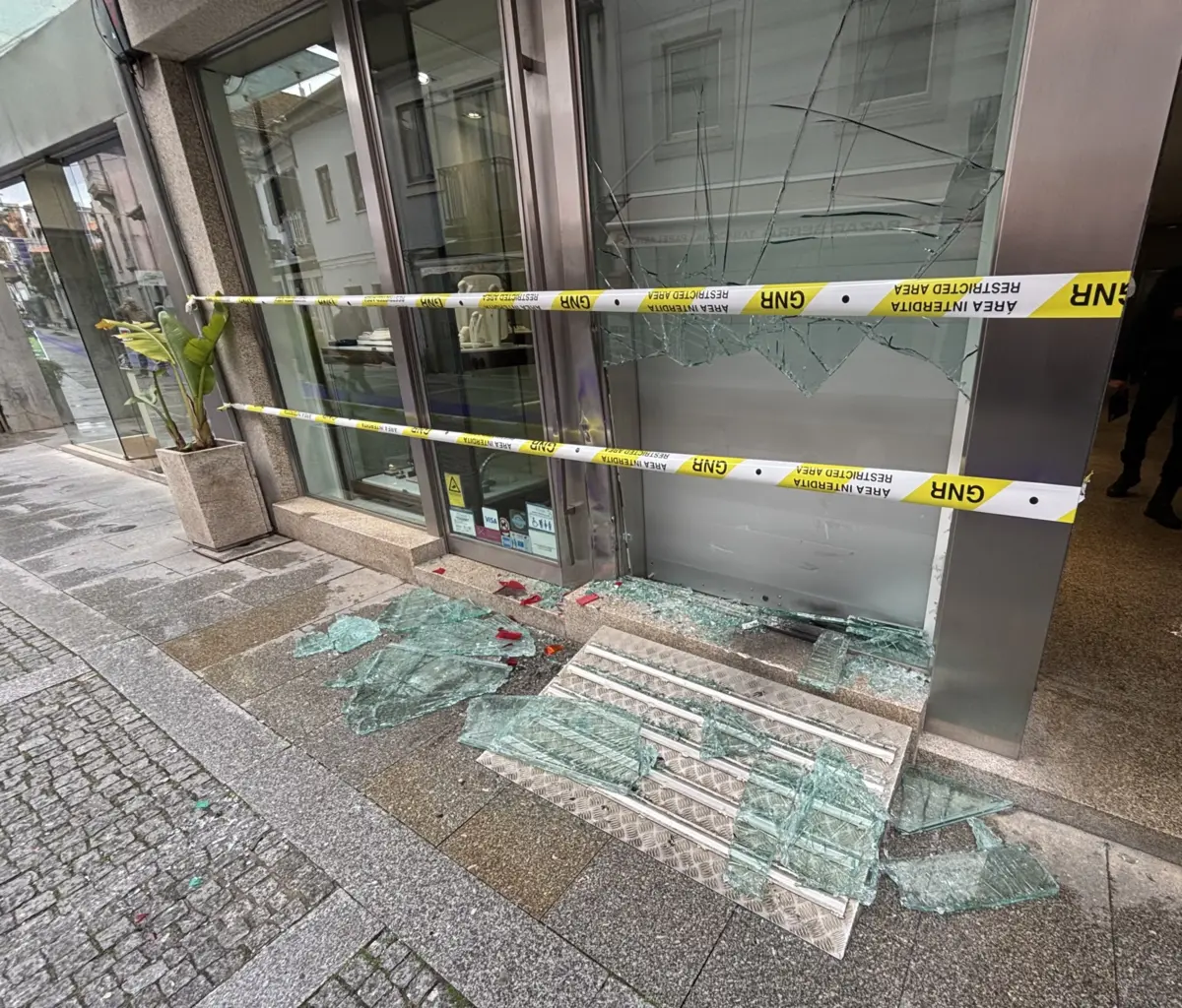 Ourivesaria Chavães após assalto