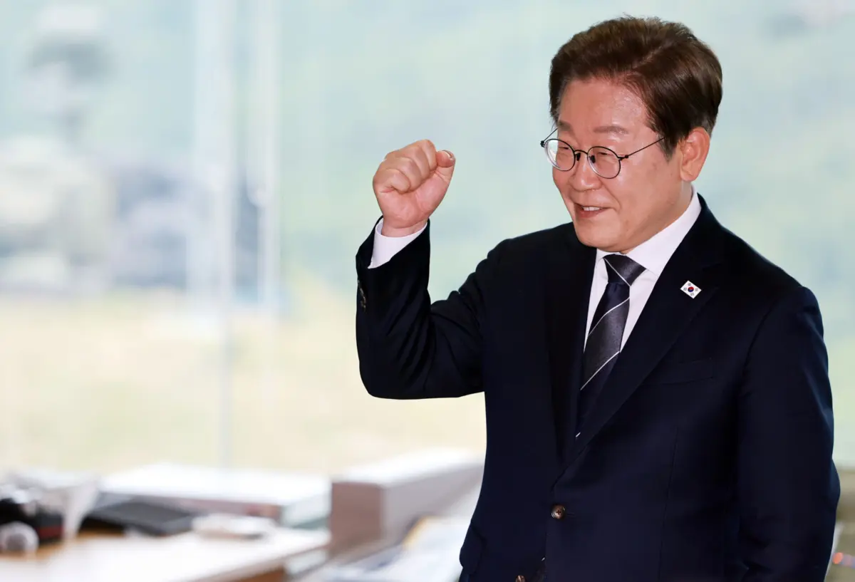 O presidente da Coreia do Sul, Lee Jae-myung