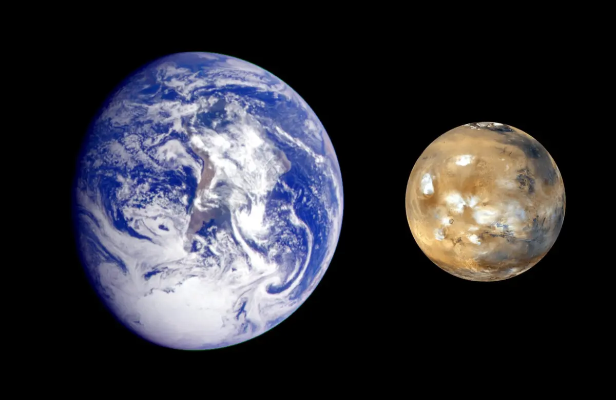 Terra e Marte podem ser moldados por algumas das mesmas forças básicas