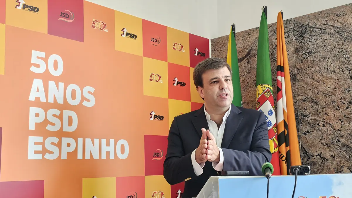 Ricardo Sousa, líder do PSD/Espinho, falou em conferência de Imprensa