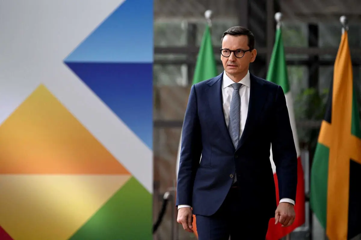 O primeiro-ministro da Polónia, Mateusz Morawiecki