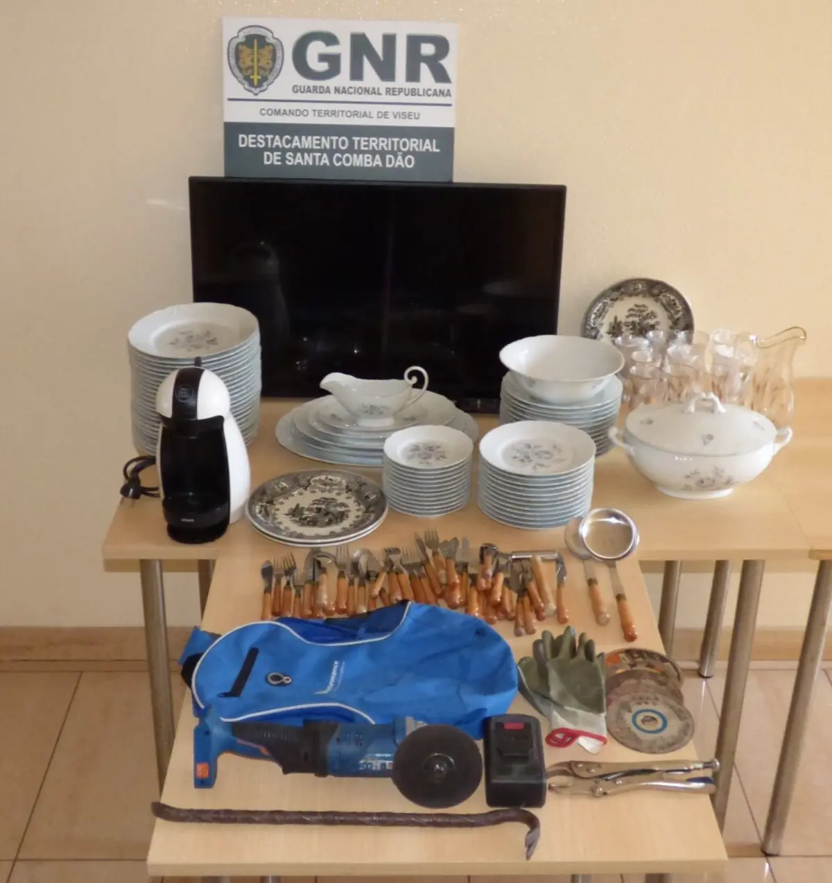 GNR recuperou artigos furtados em Tondela