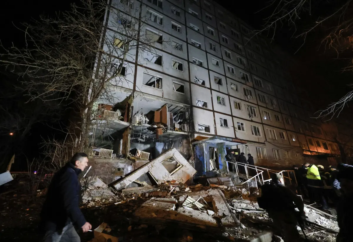 Ataque em Kharkiv, na Ucrânia