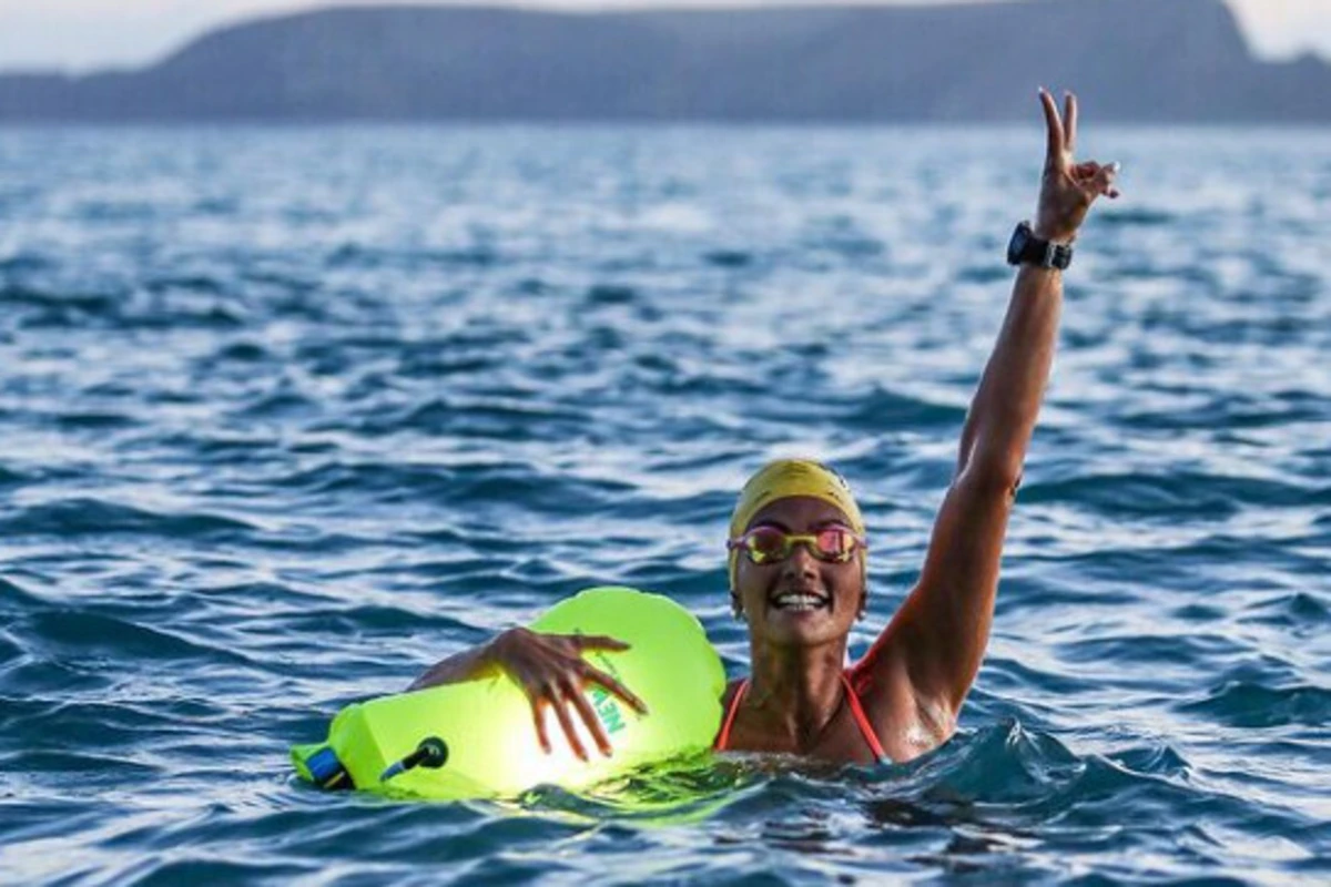 Nadadora de águas livres Mayra Santos