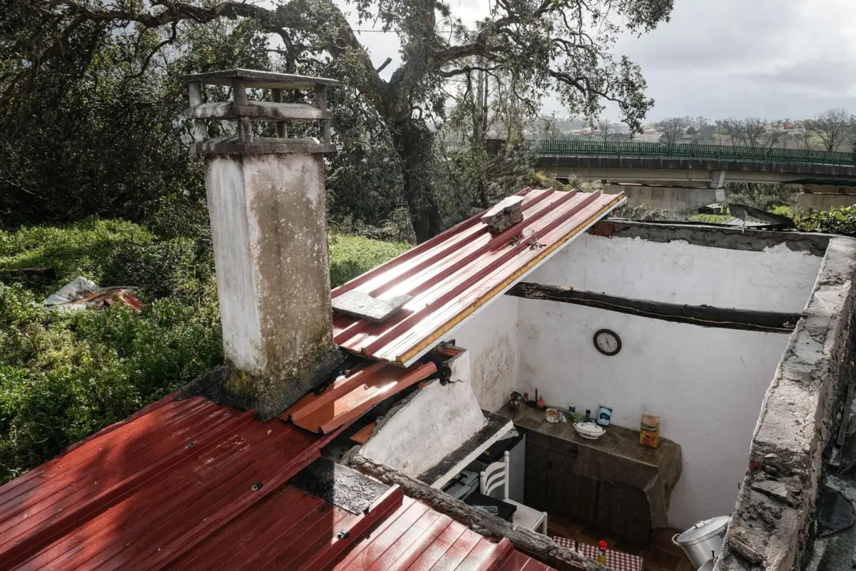 Leiria foi dos distritos mais afetados pela depressão Kristin