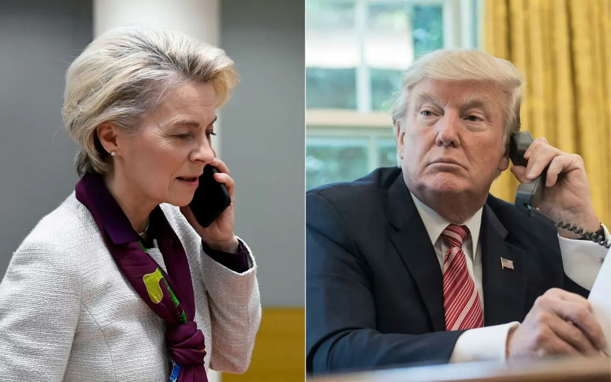 Ursula von der Leyen e Donald Trump