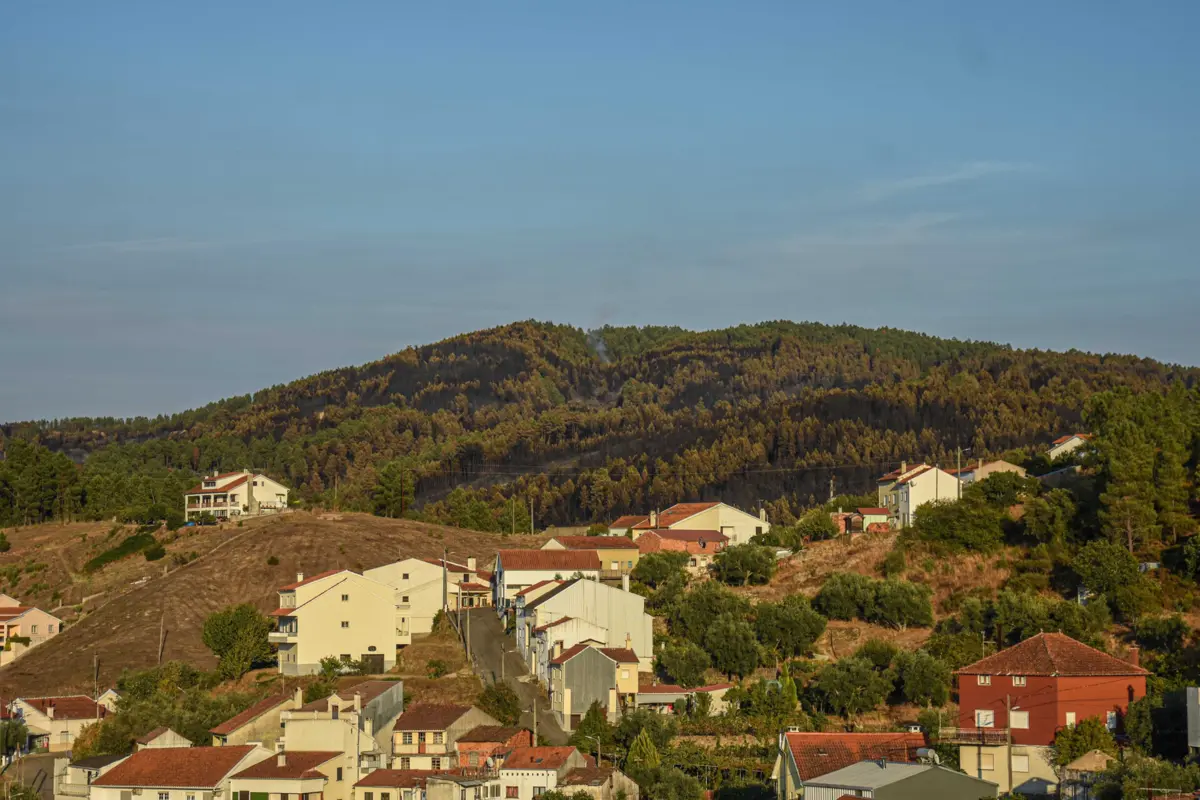Fogo ameaçou casas em Silvares