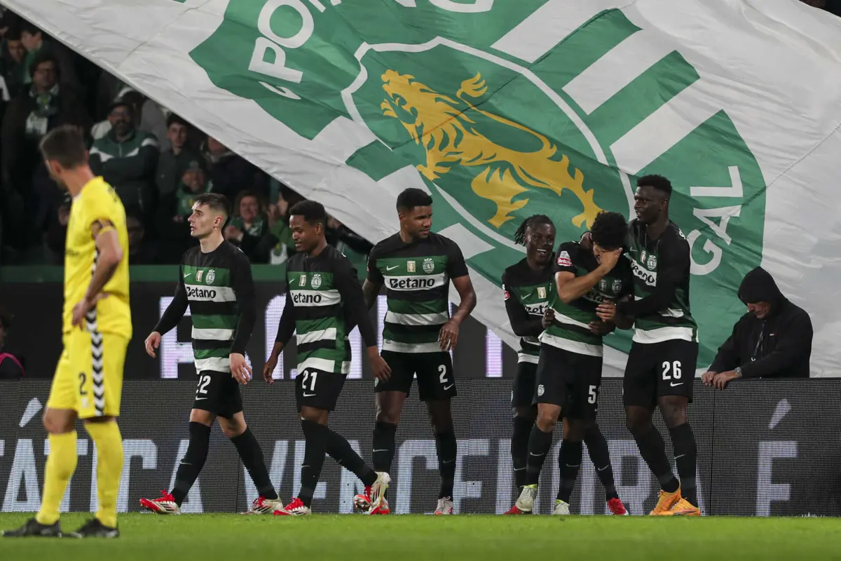 João Simões emocionado após a estreia a marcar pela equipa principal do Sporting
