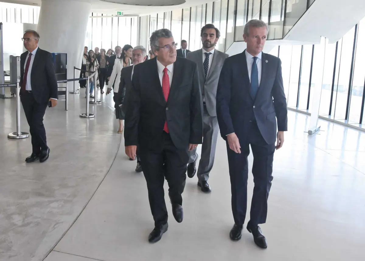 António Cunha e Alfonso Rueda em Matosinhos