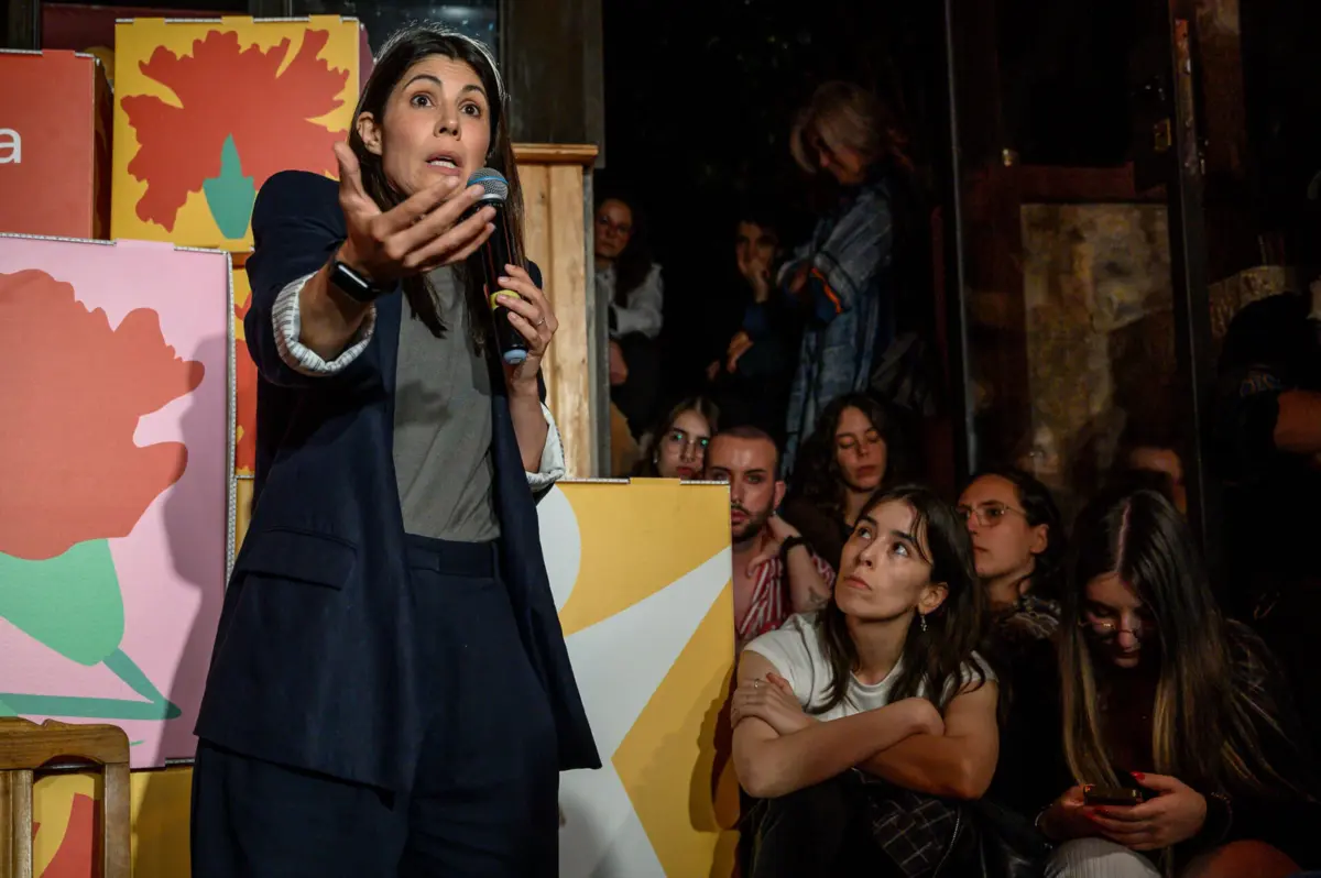 A coordenadora do Bloco de Esquerda, Mariana Mortágua