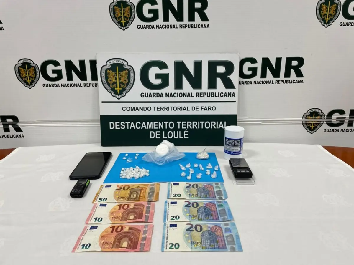 Material apreendido pela GNR