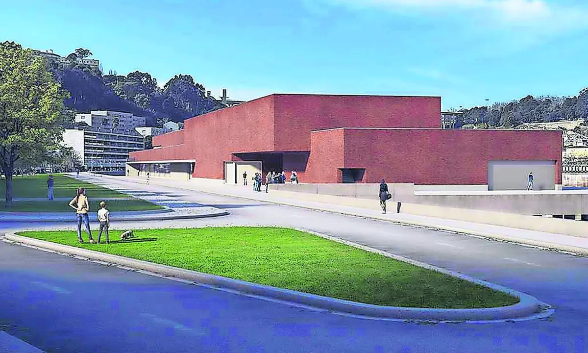 Edifício do terminal, projetado pelo arquiteto Álvaro Siza, terá dois pisos junto ao rio Douro