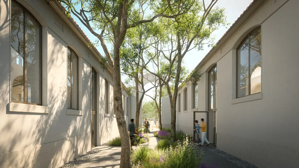 Zona exterior do novo matadouro de Campanhã