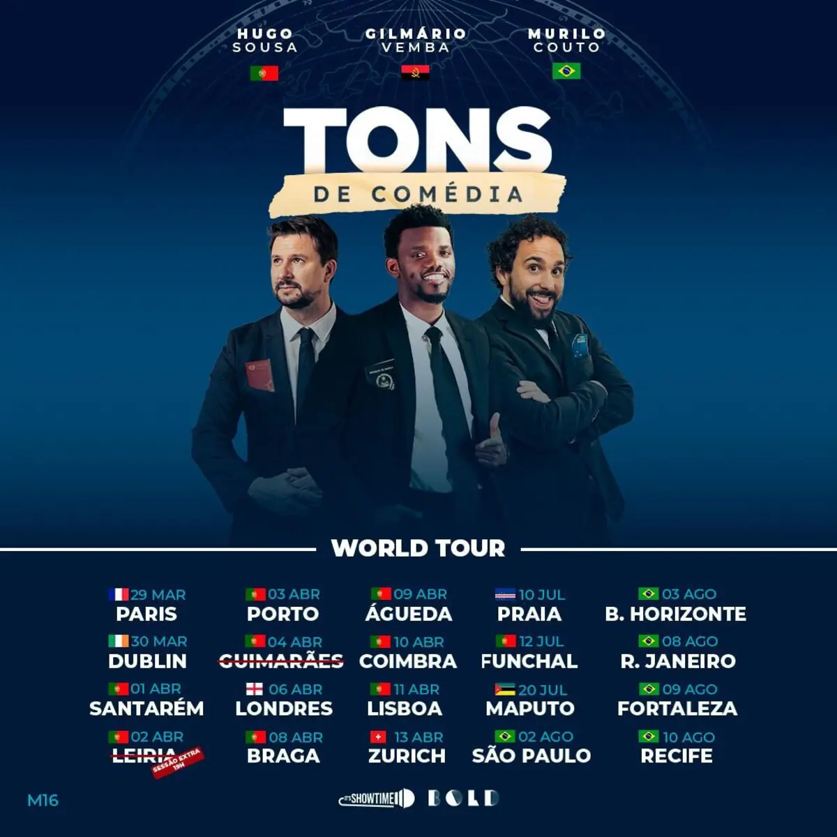 Imagem de contexto do artigo Hugo Sousa, Gilmário Vemba e Murilo Couto vão fazer digressão mundial