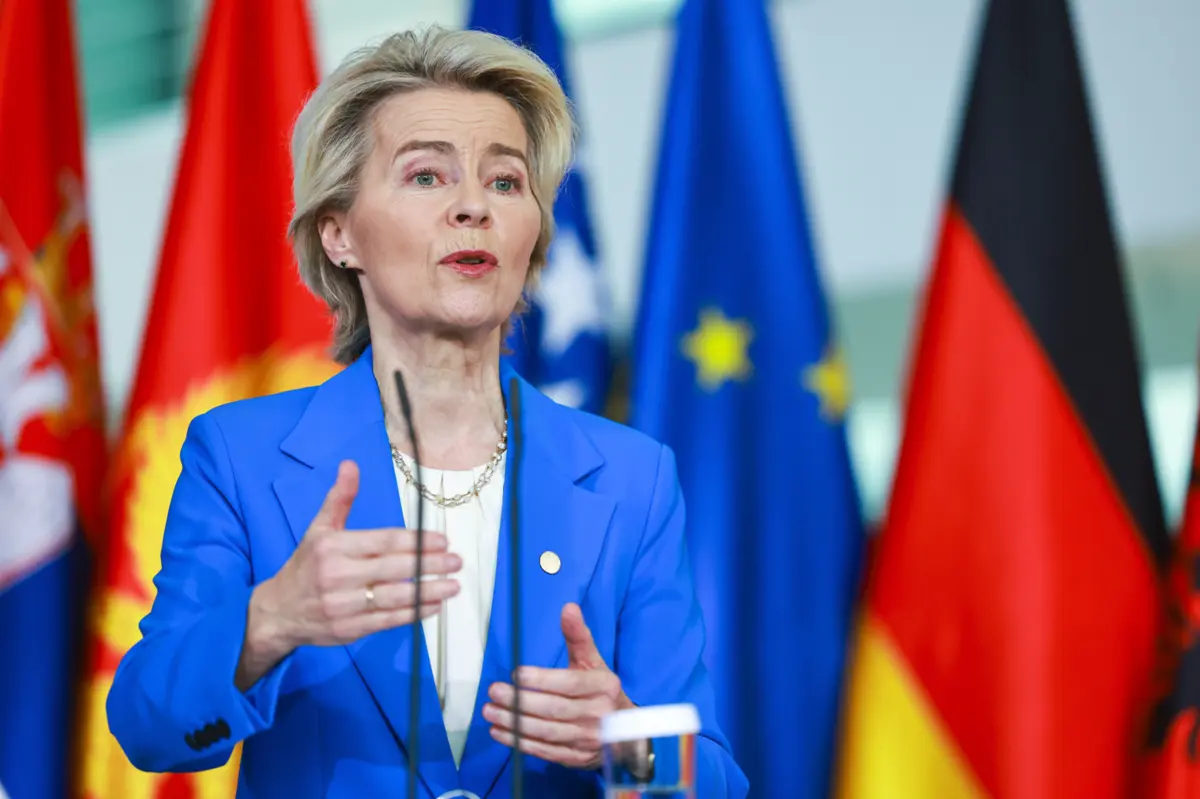 A presidente da Comissão Europeia, Usrsula von der Leyen