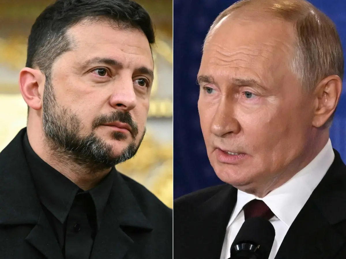 Volodymyr Zelensky e Vladimir Putin