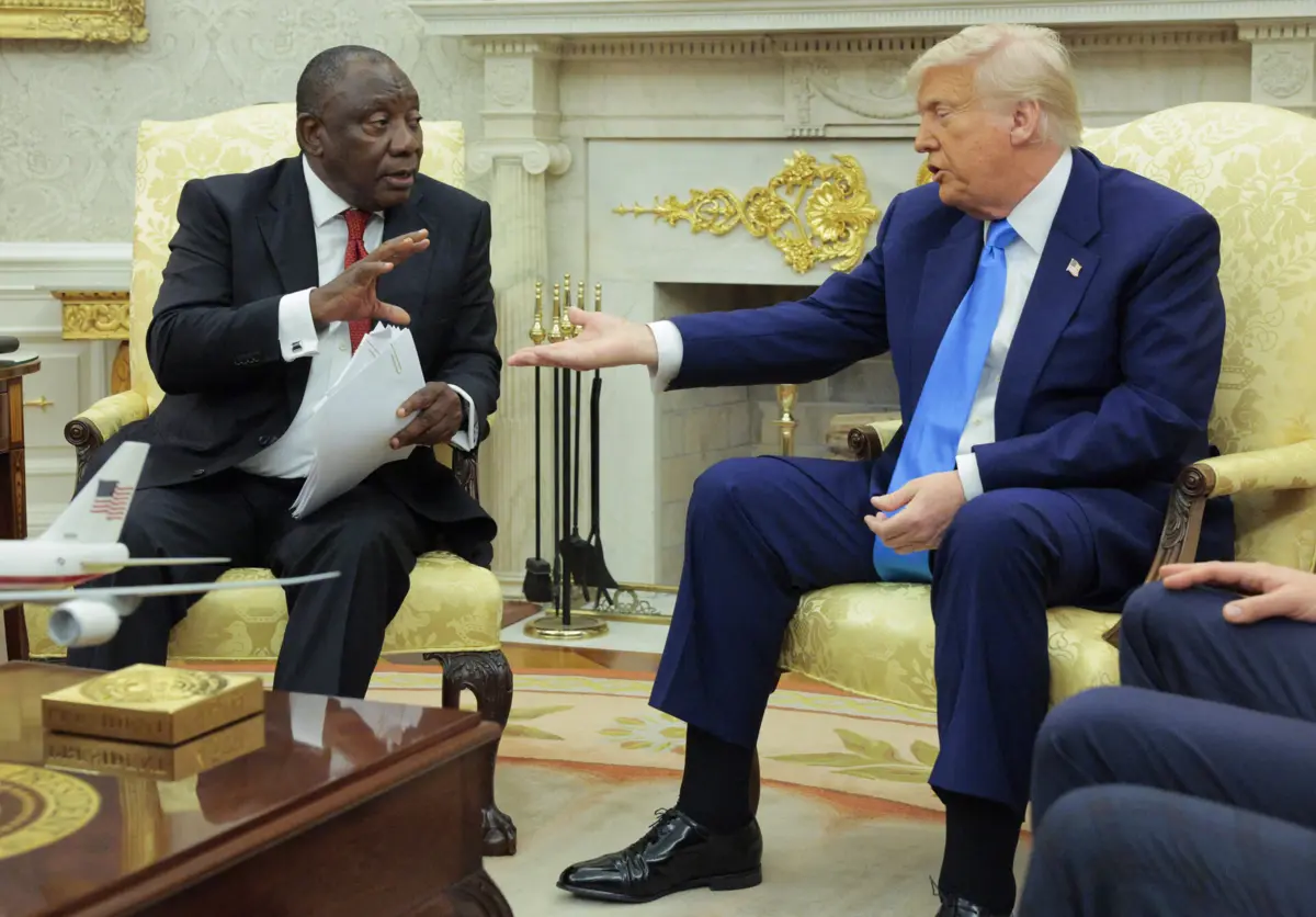 Trump acusou África do Sul de promover o "genocídio" dos brancos.