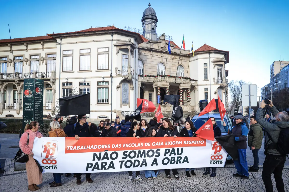 Protesto do pessoal não docente das escolas em Gaia não é novo e já tem vários anos