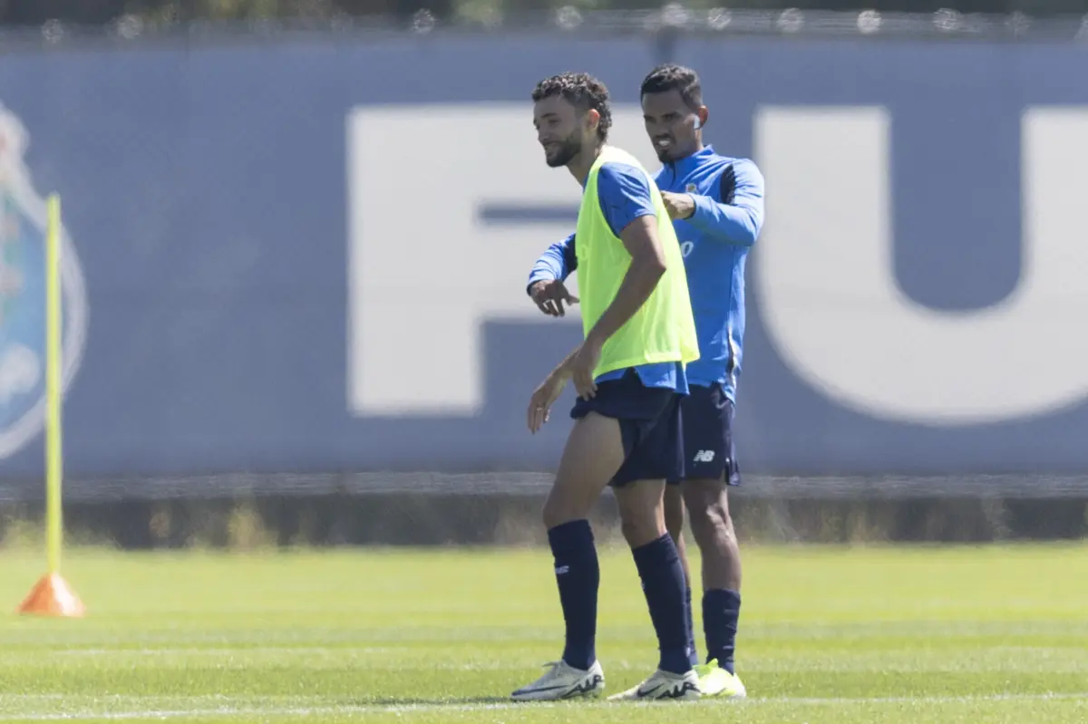 João Mário a treinar no Olival