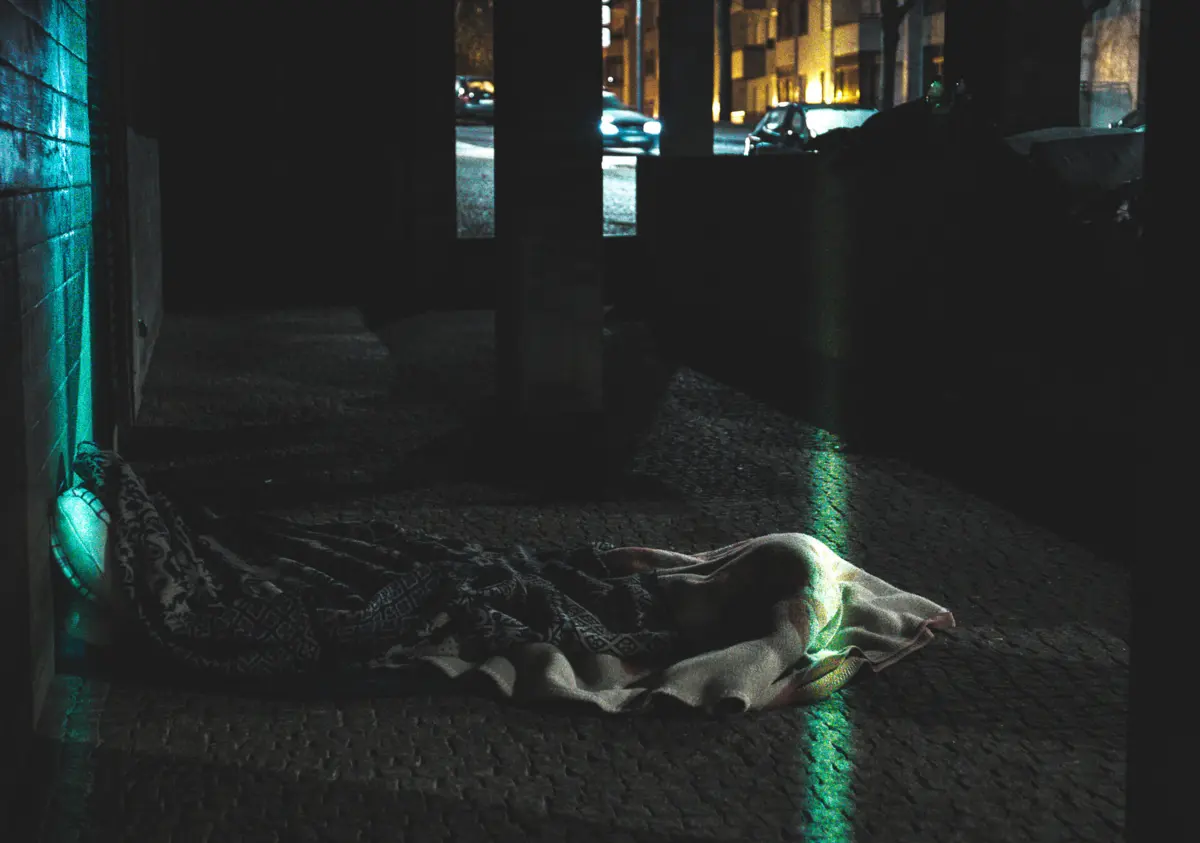 Local, junto ao Tribunal de Barcelos, onde costumavam ficar alguns sem-abrigo