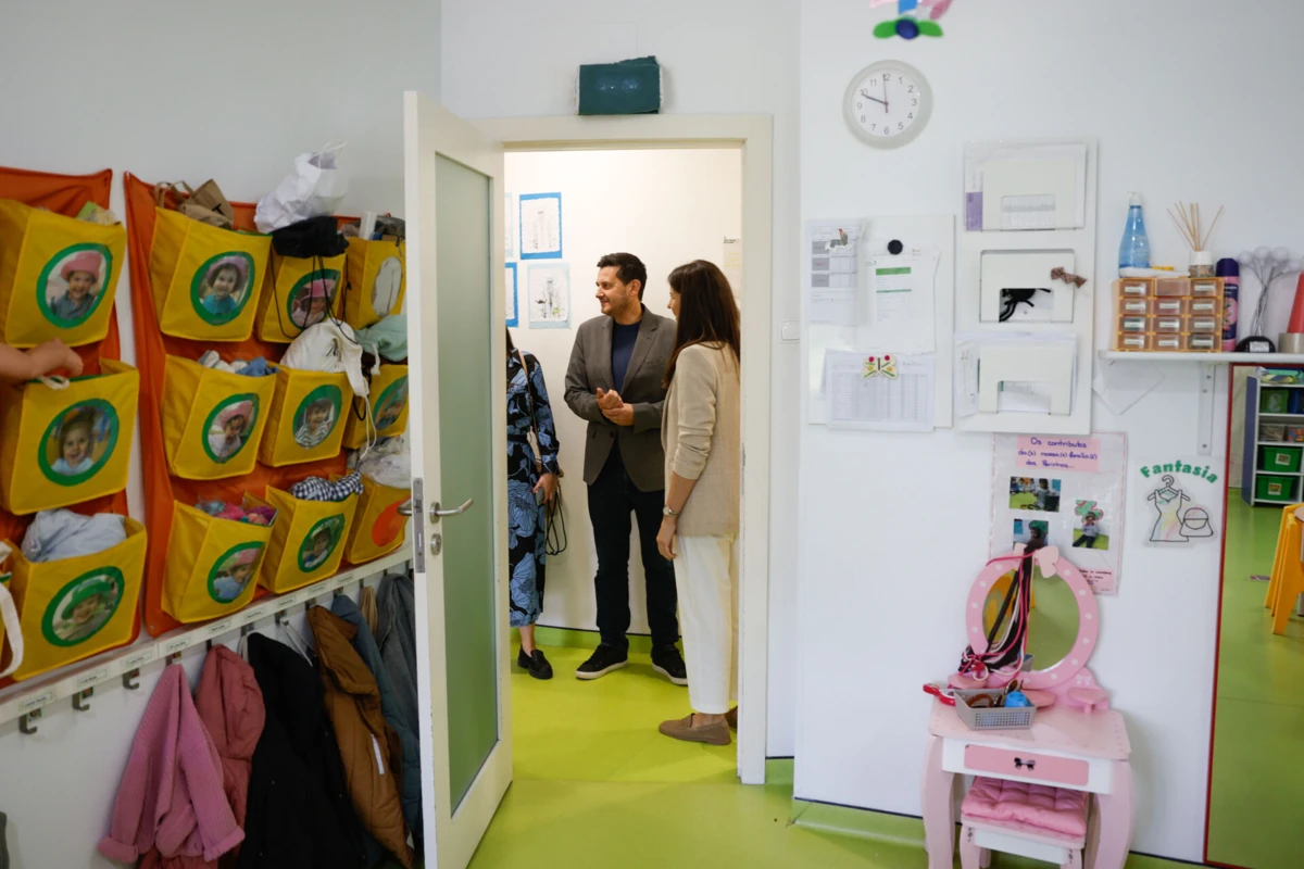 Rui Rocha num colégio em Algés