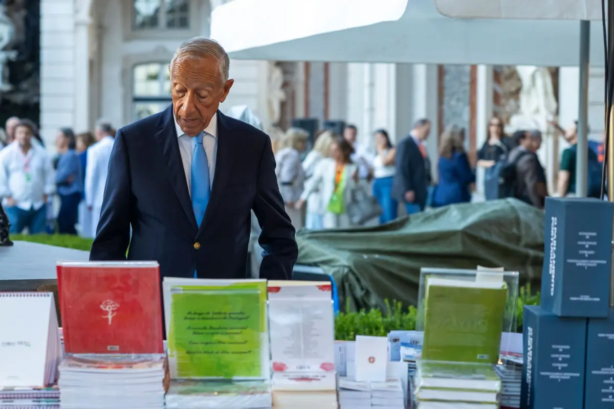 Marcelo Rebelo de Sousa na Festa do Livro de Belém, uma iniciativa da sua Presdiência