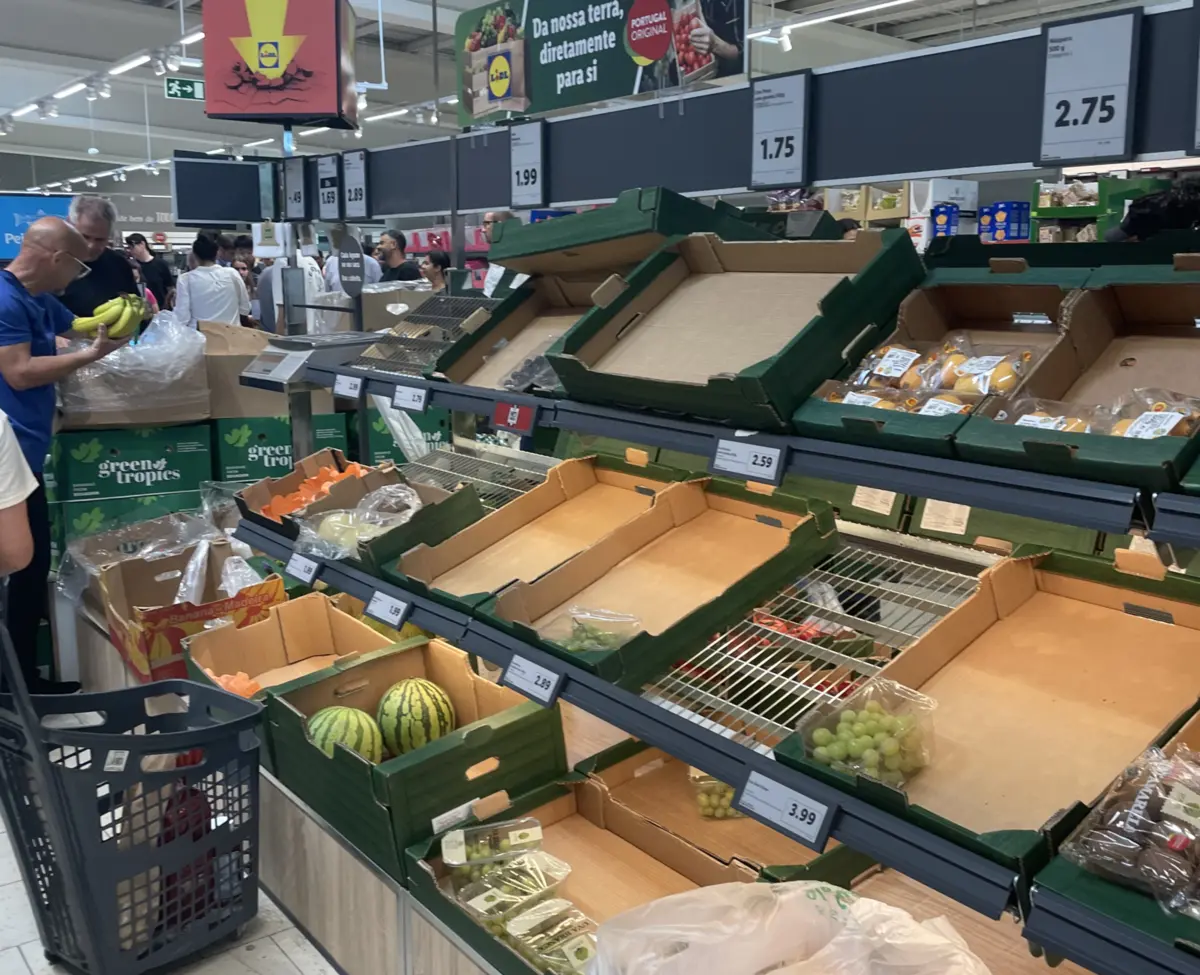 Famílias correram a comprar mantimentos