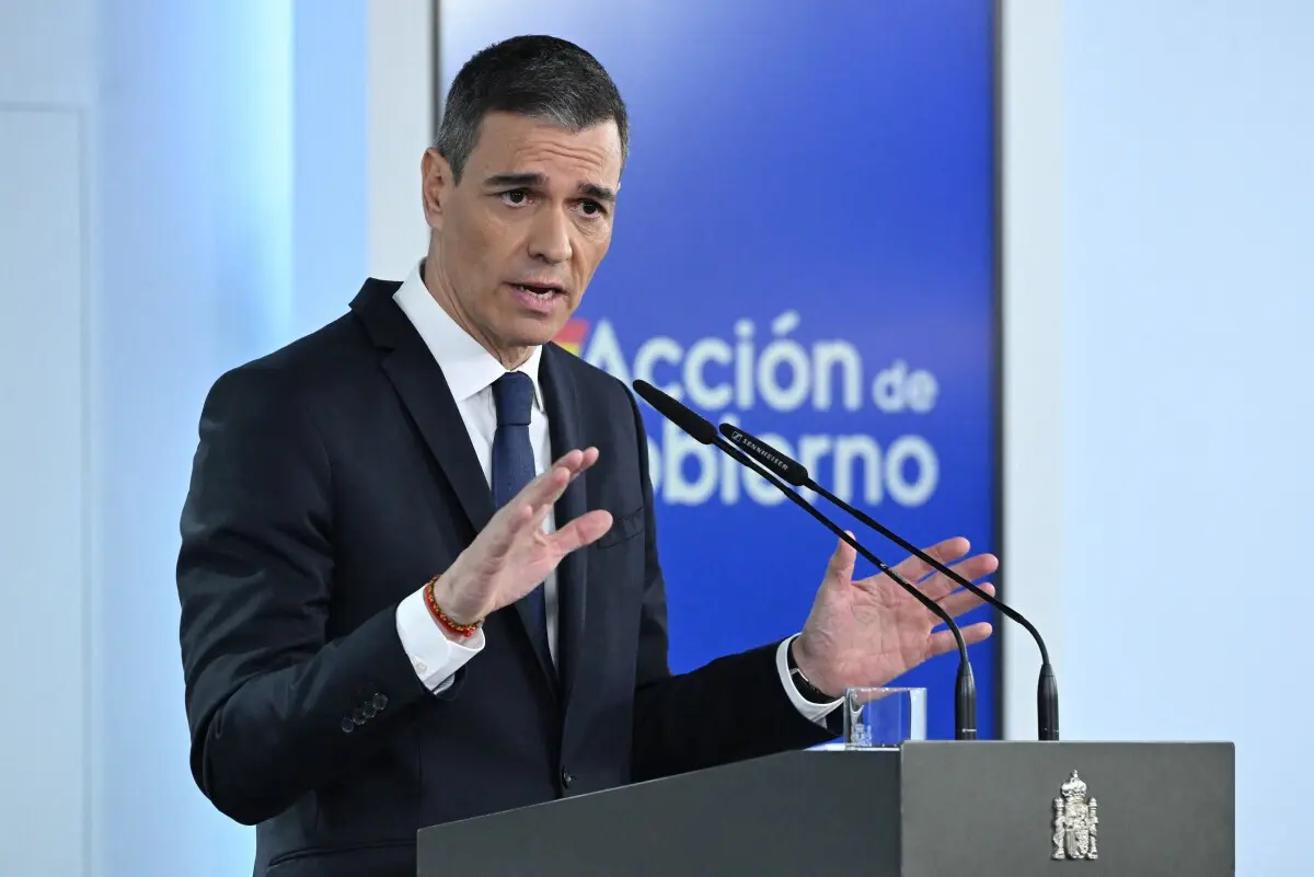 O primeiro-ministro espanhol, Pedro Sánchez