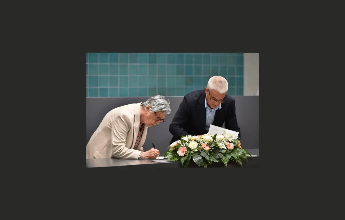 Assinatura do contrato administrativo para a construção da ERPI do Centro Social São Pedro de Vilar do Paraíso