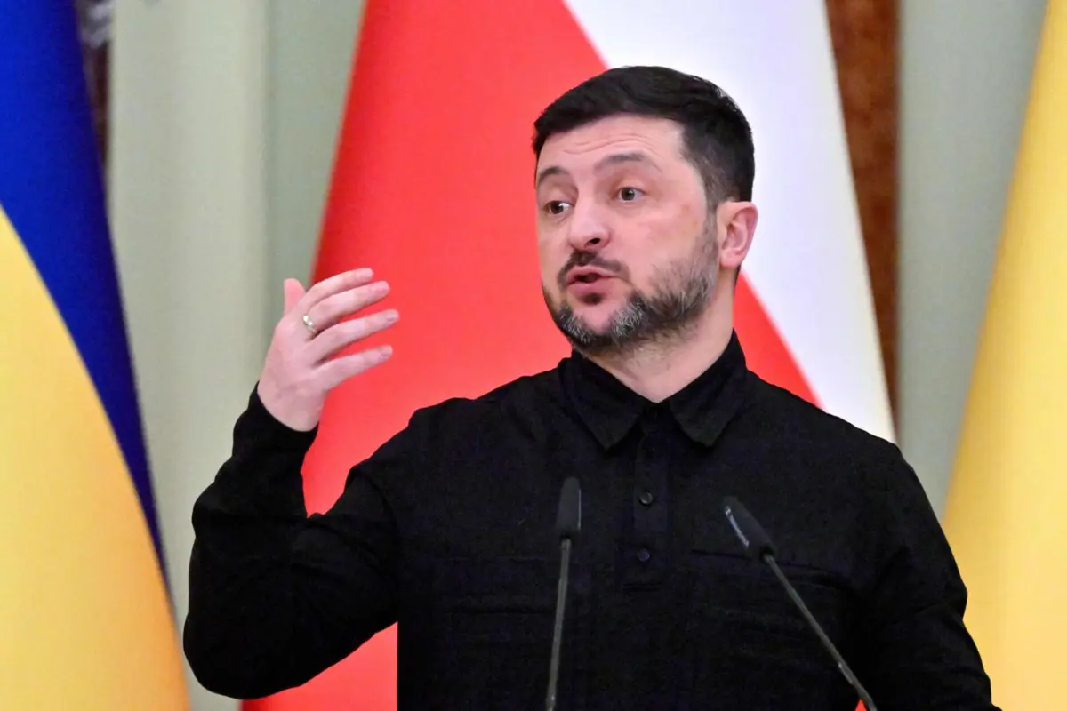 O presidente ucraniano, Volodymyr Zelensky
