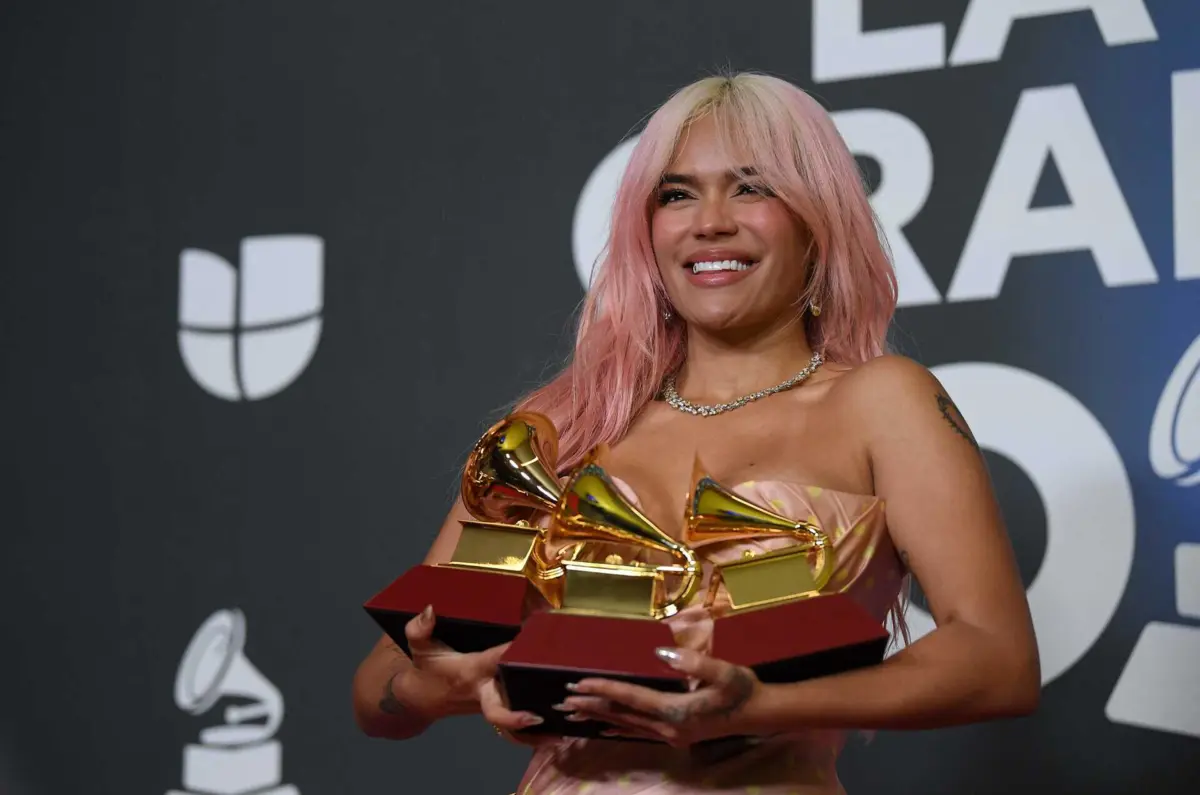 Imagem de contexto do artigo Grammy Latinos de Melhor Álbum, Gravação e Canção para Karol G., Lafourcade e Shakira