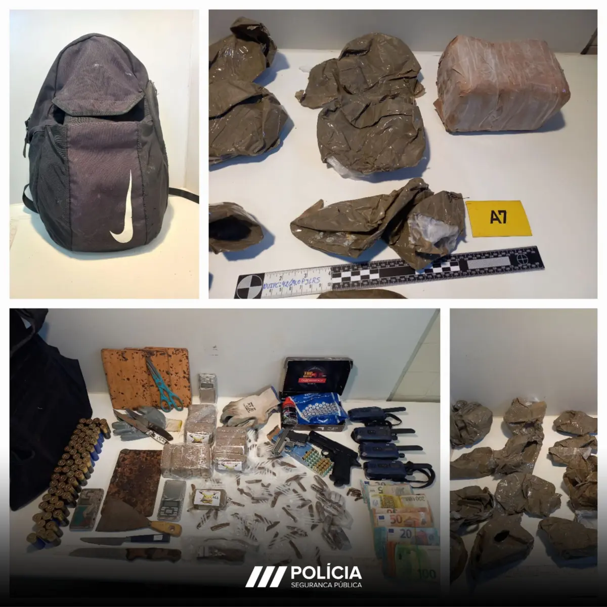 Operação permitiu apreender droga e armas