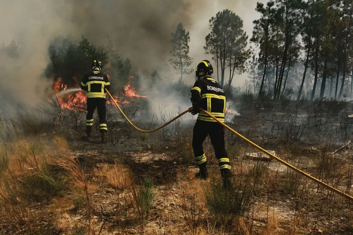 O fogo florestal foi considerado um dos mais graves do ano de 2024