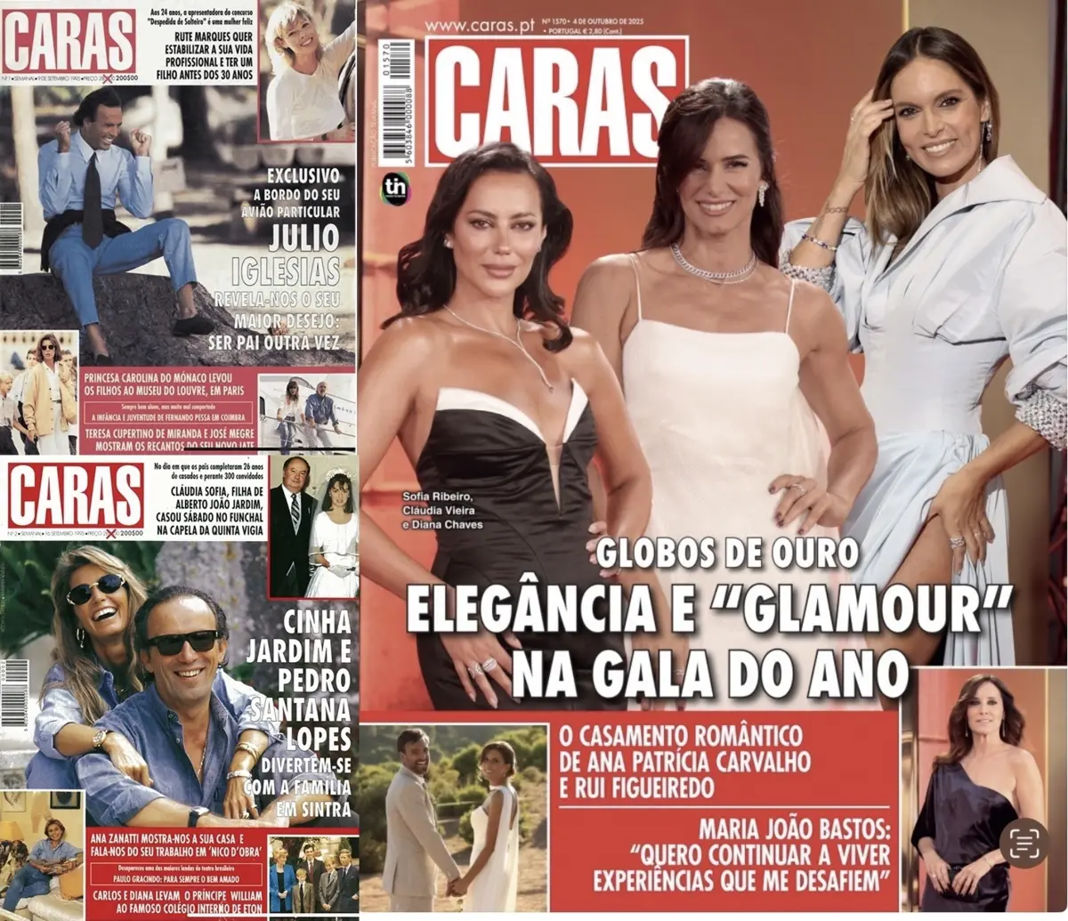 Entre as primeiras edições da "Caras" e a atualidade passaram três décadas