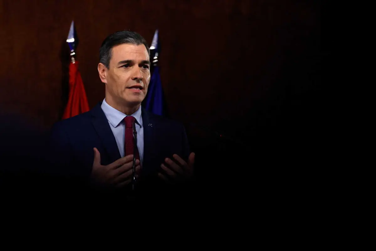 O líder do PSOE, Pedro Sanchez