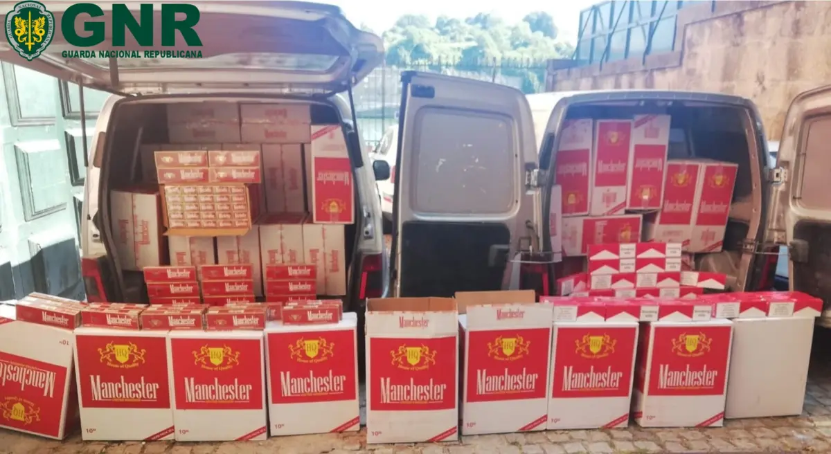 Tabaco apreendido pela GNR valia mais de 130 mil euros