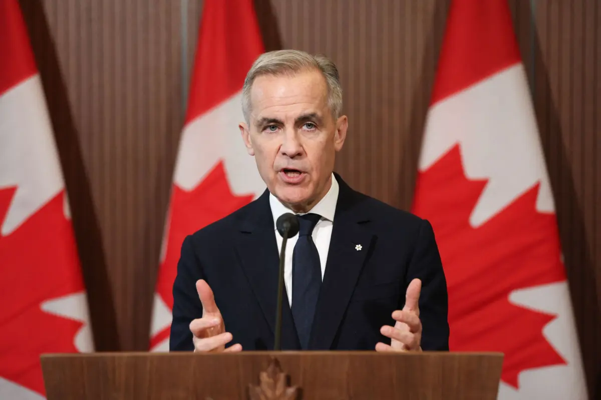 O primeiro-ministro canadiano, Mark Carney