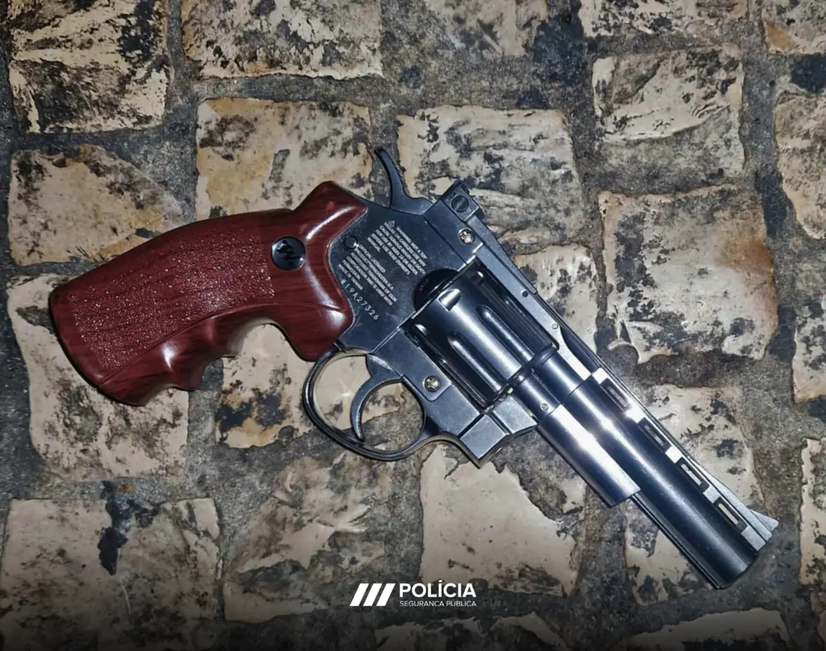 PSP apreende revólver a grupo
